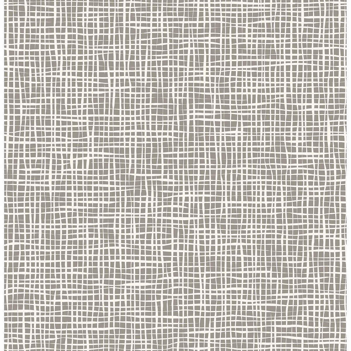 Picture of Shanti Grey Grid Wallpaper