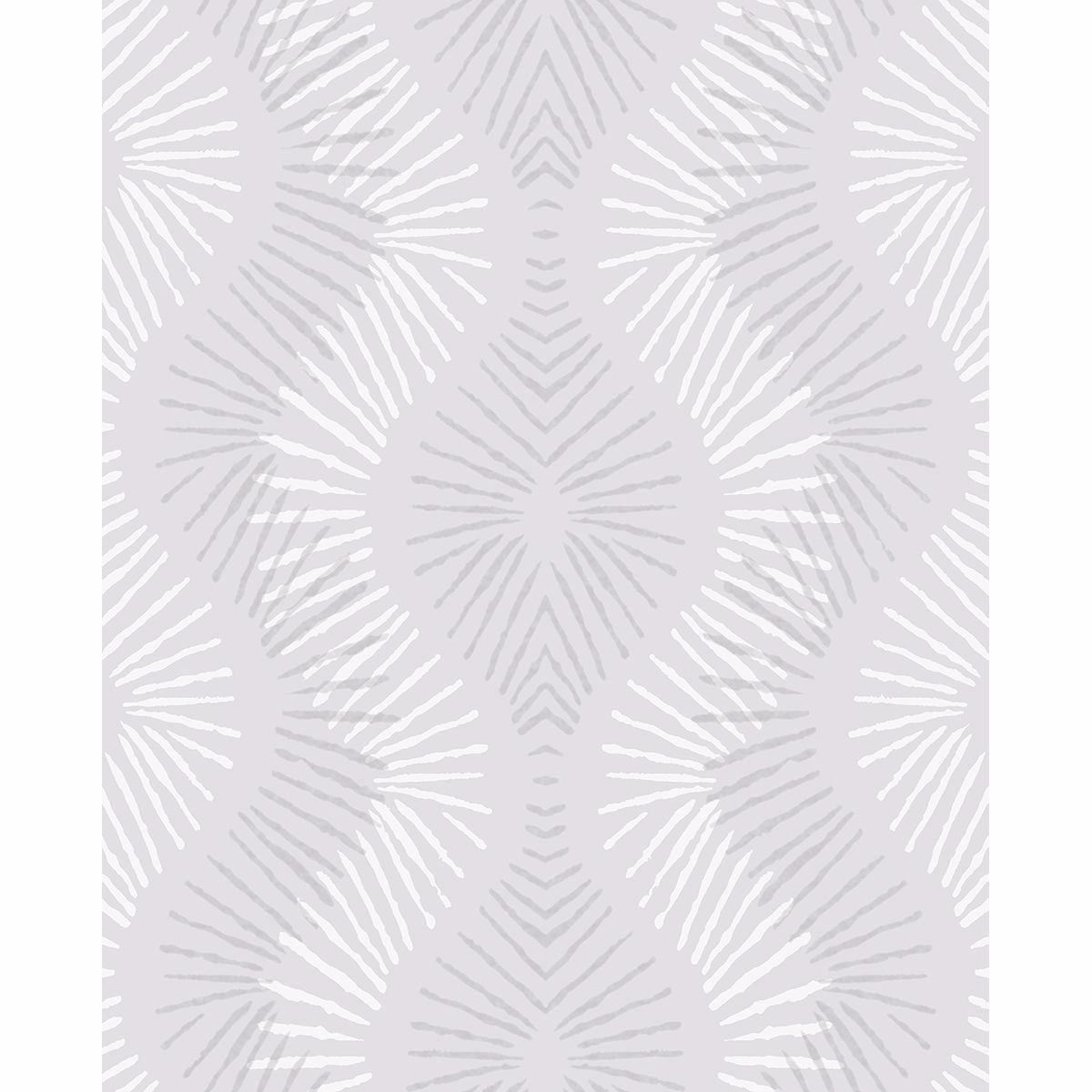 Brewster Wallcovering-Feliz Silver Beaded Ogee Wallpaper