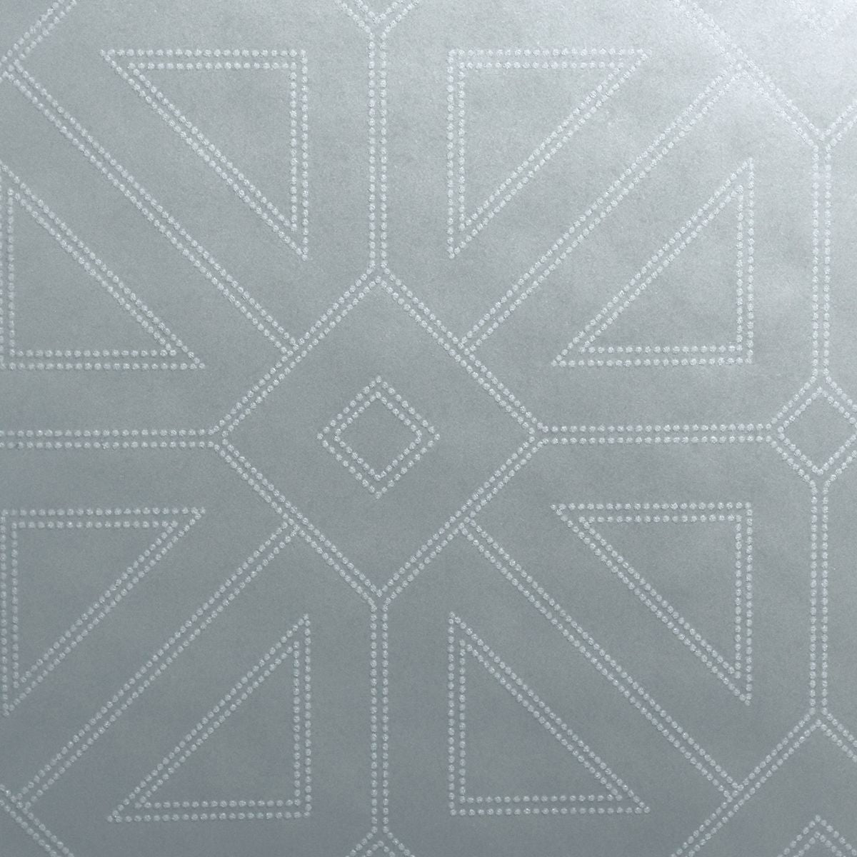 Brewster Wallcovering-Voltaire Silver Geometric Wallpaper