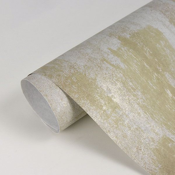 Pollit Champagne Distressed Texture Wallpaper - Brewster Wallcovering