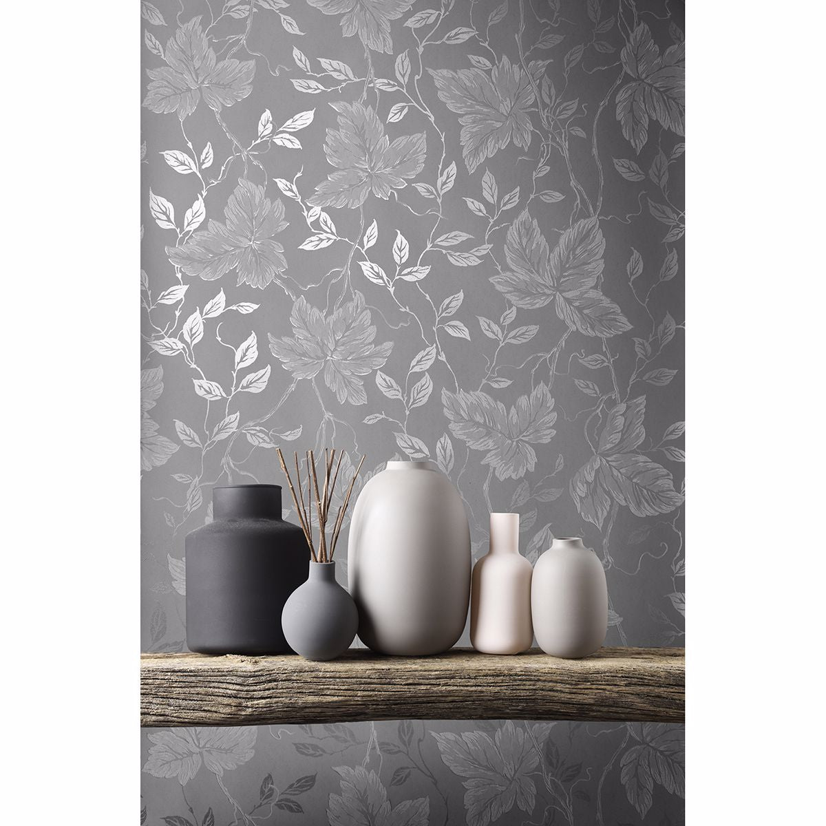 Greta Grey Trail Wallpaper  | Brewster Wallcovering - The WorkRm