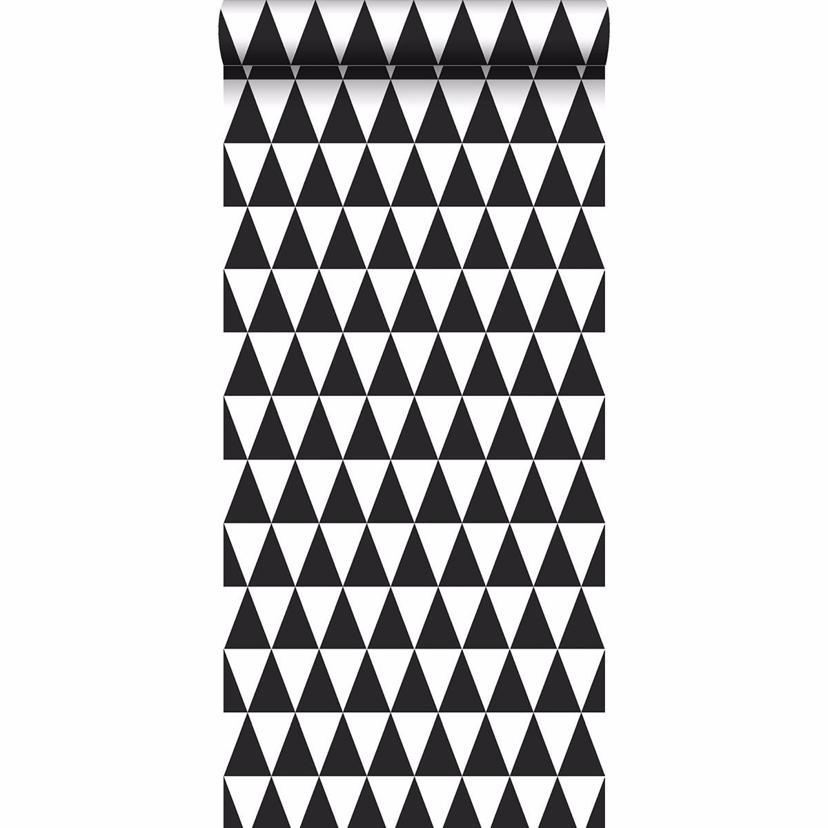 Verdon Black Geometric Wallpaper - Brewster Wallcovering