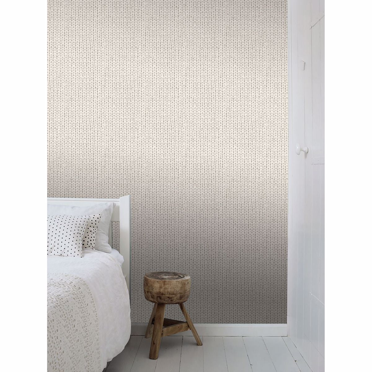 Hart Cream Chevron Fabric Wallpaper  | Brewster Wallcovering - The WorkRm