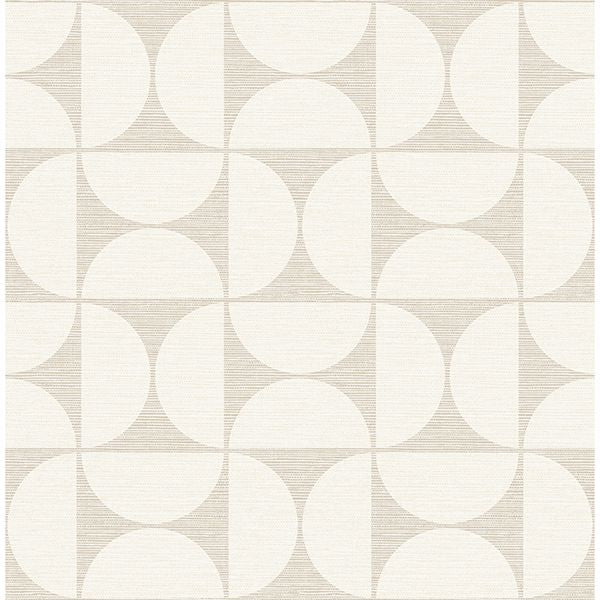 Picture of Deedee Beige Geometric Faux Grasscloth Wallpaper