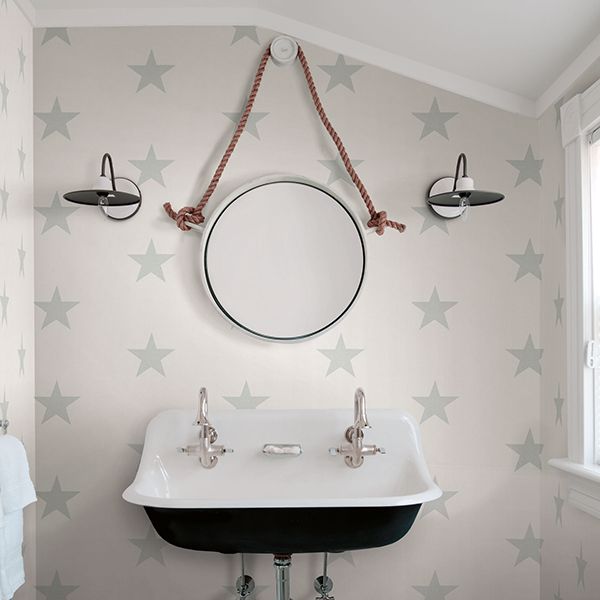 Mcgraw Teal Stars Wallpaper  | Brewster Wallcovering - The WorkRm