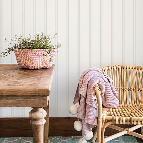 Johnny Teal Stripes Wallpaper  | Brewster Wallcovering - The WorkRm