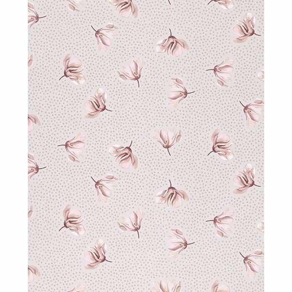 Picture of Mullein Blush Floral Wallpaper