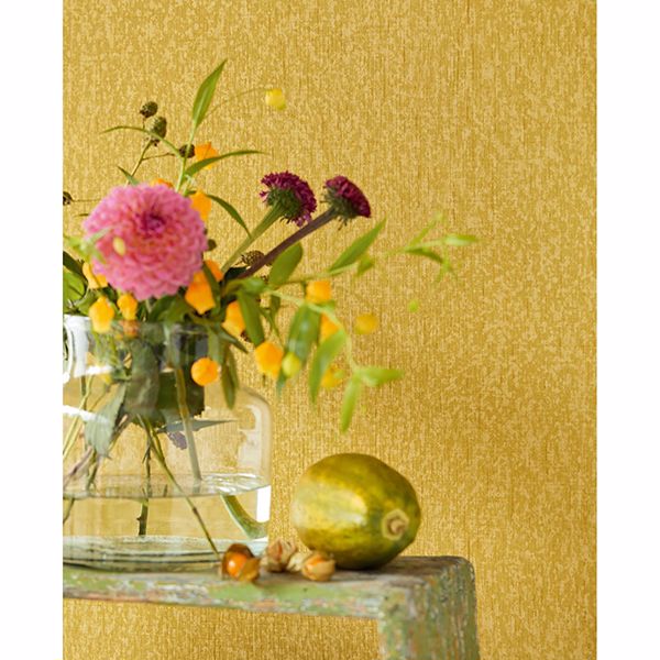 Agnetha Gold Texture Wallpaper - Brewster Wallcovering