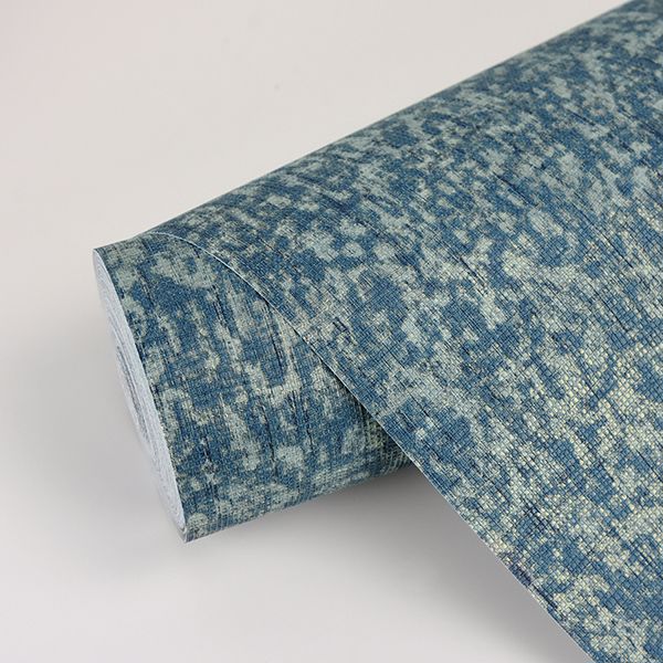 Agnetha Teal Texture Wallpaper - Brewster Wallcovering