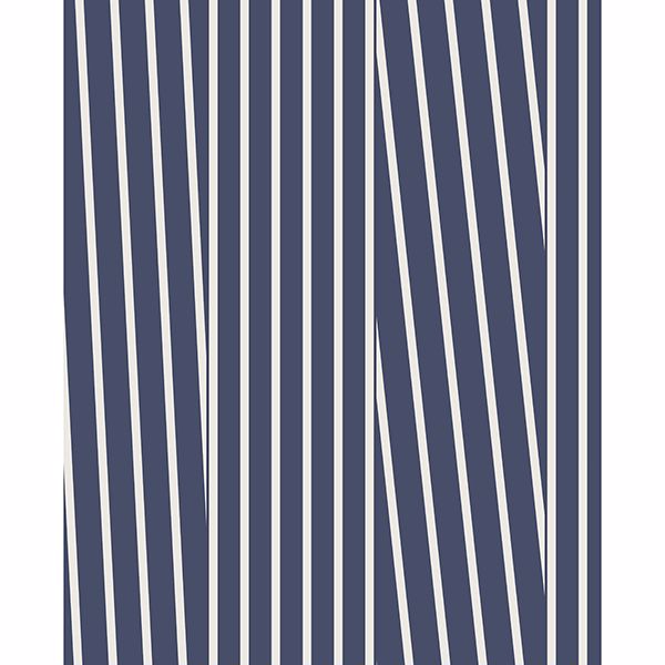 Picture of Maryam Navy Modern Stripe Wallpaper