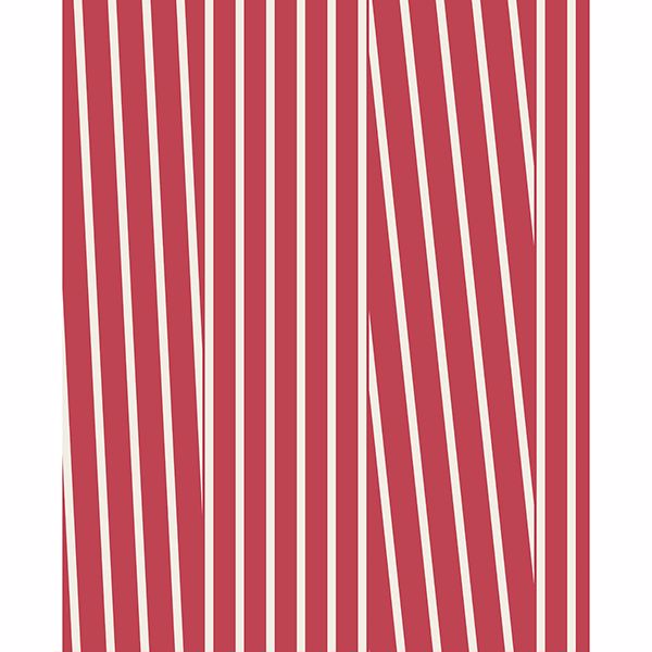 Picture of Maryam Red Modern Stripe Wallpaper