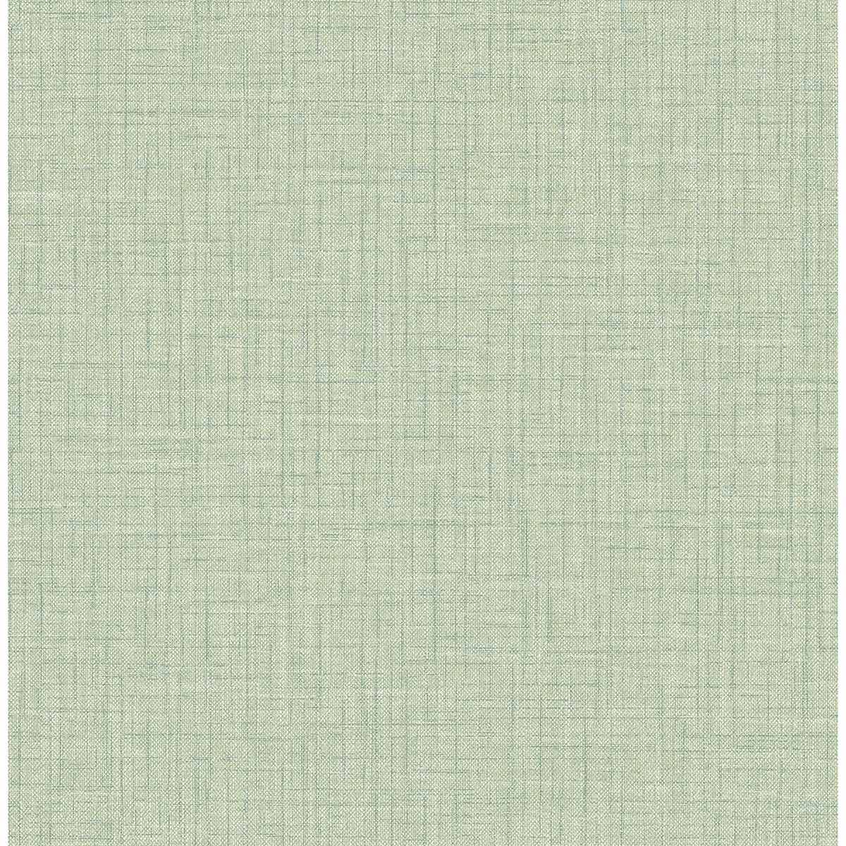 Picture of Jocelyn Light Green Faux Linen Wallpaper