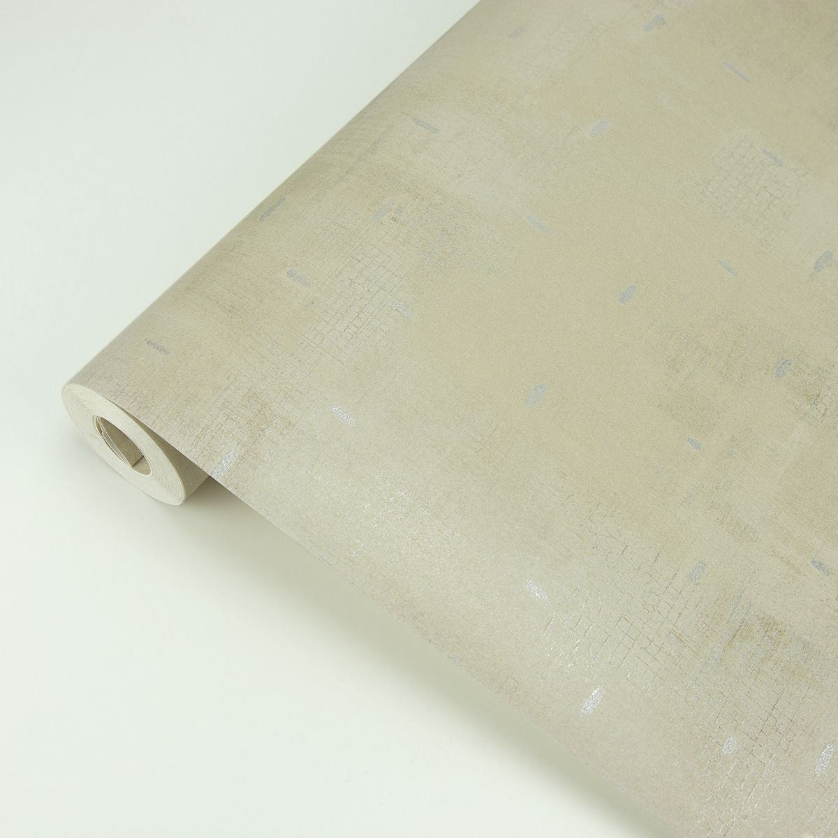 Portia Beige Distressed Texture Wallpaper - Brewster Wallcovering