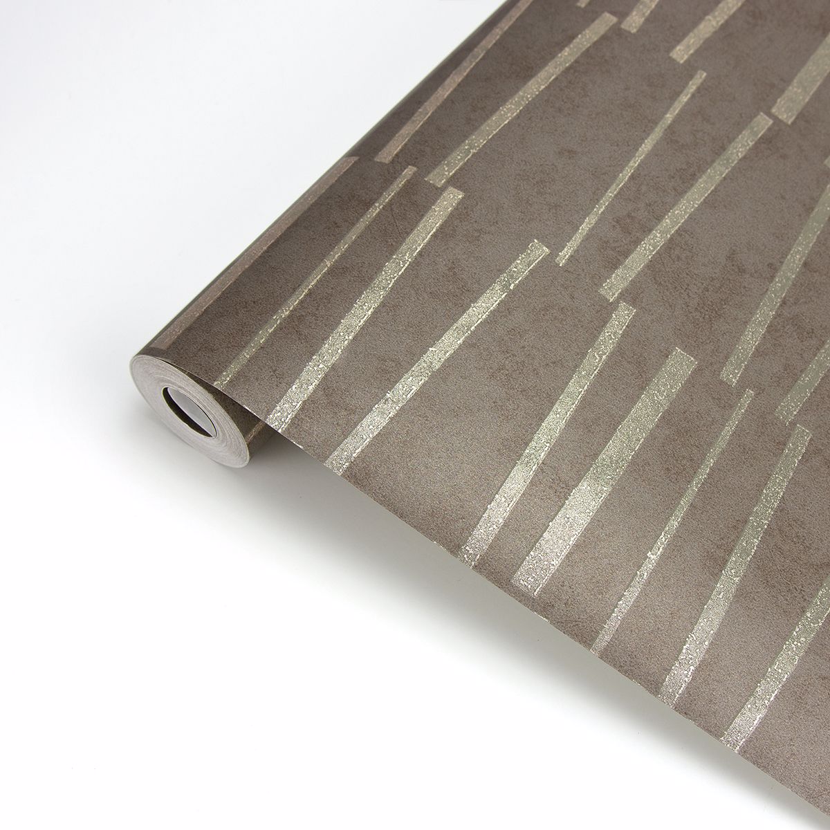 Luminescence Brown Abstract Stripe Wallpaper  | Brewster Wallcovering - The WorkRm