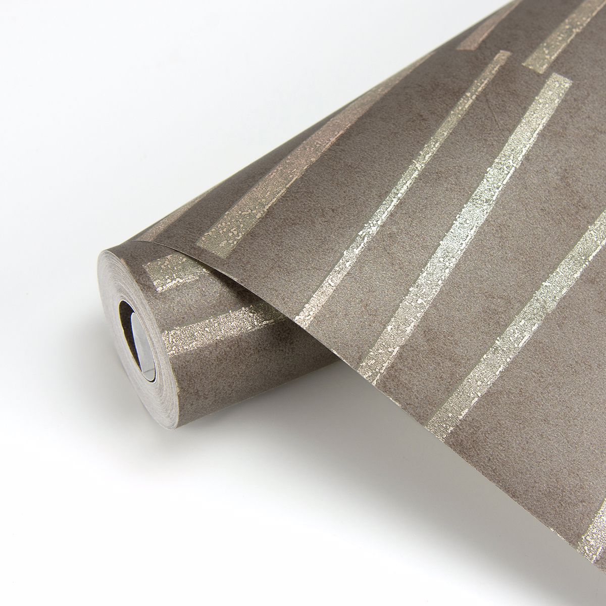 Luminescence Brown Abstract Stripe Wallpaper  | Brewster Wallcovering - The WorkRm