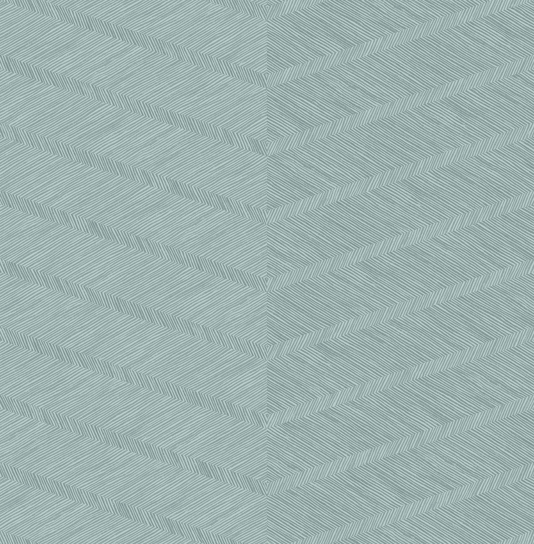 Picture of Aspen Aqua Chevron Wallpaper- Scott Living