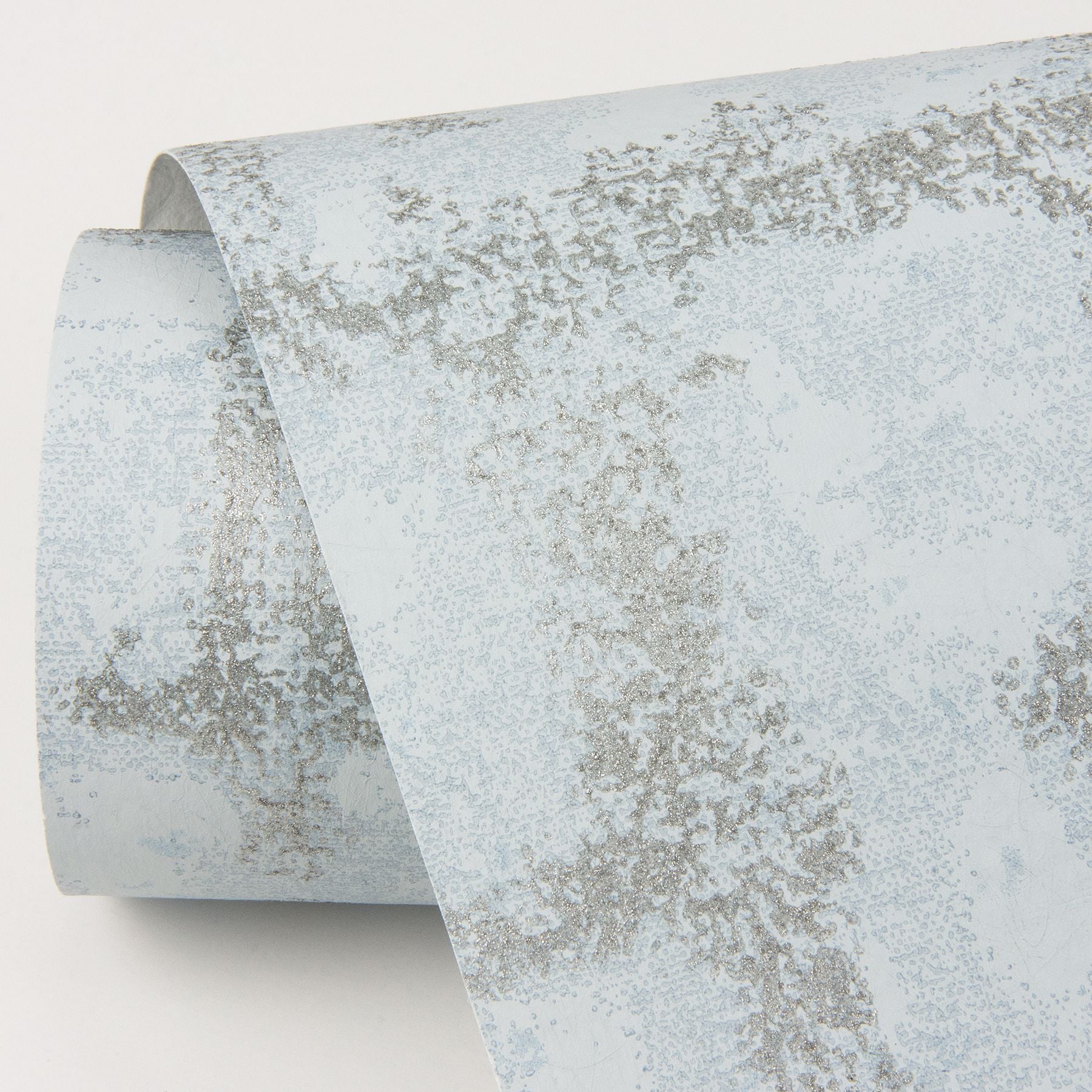 Shea Sky Blue Distressed Geometric Wallpaper- Scott Living  | Brewster Wallcovering - The WorkRm