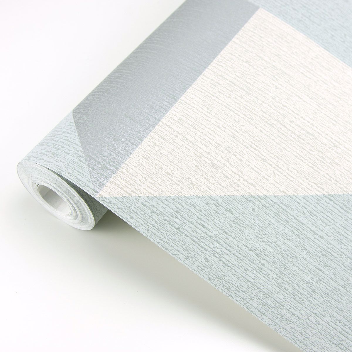 Diamond Light Blue Tri-Tone Geometric Wallpaper  | Brewster Wallcovering - The WorkRm