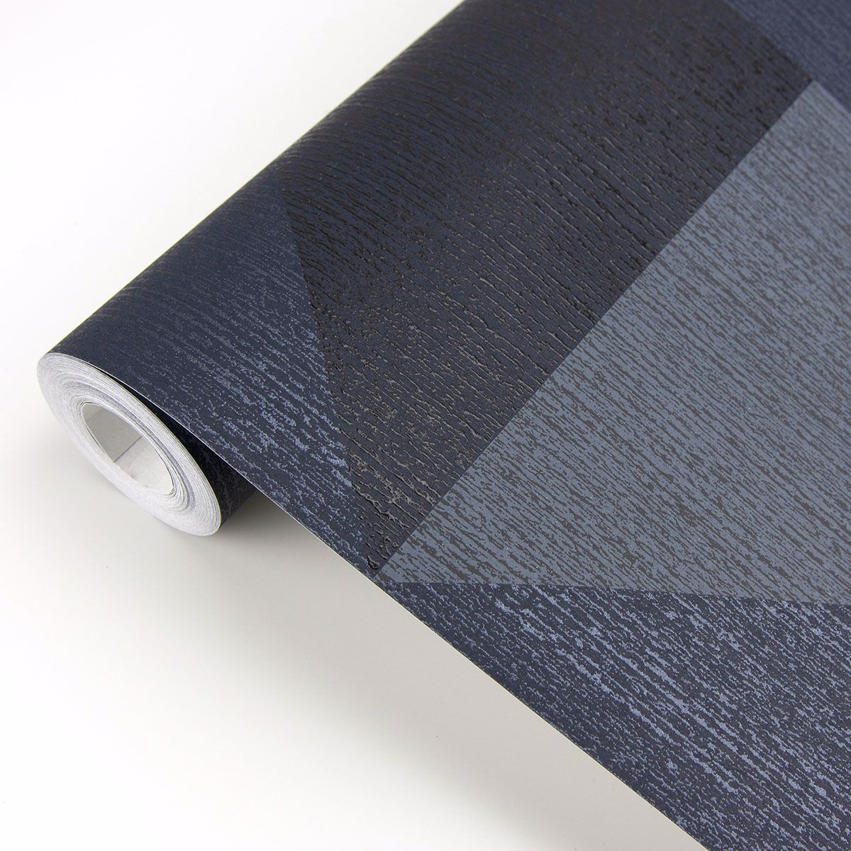 Diamond Blue Tri-Tone Geometric Wallpaper - Brewster Wallcovering