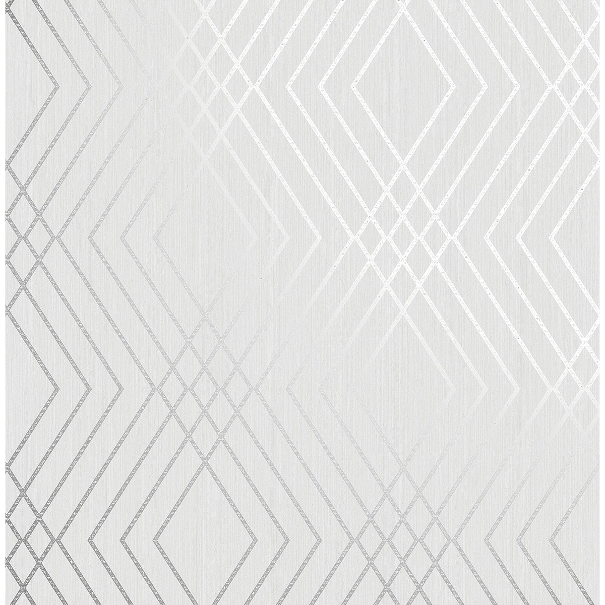 Picture of Shard Silver Trellis Wallpaper