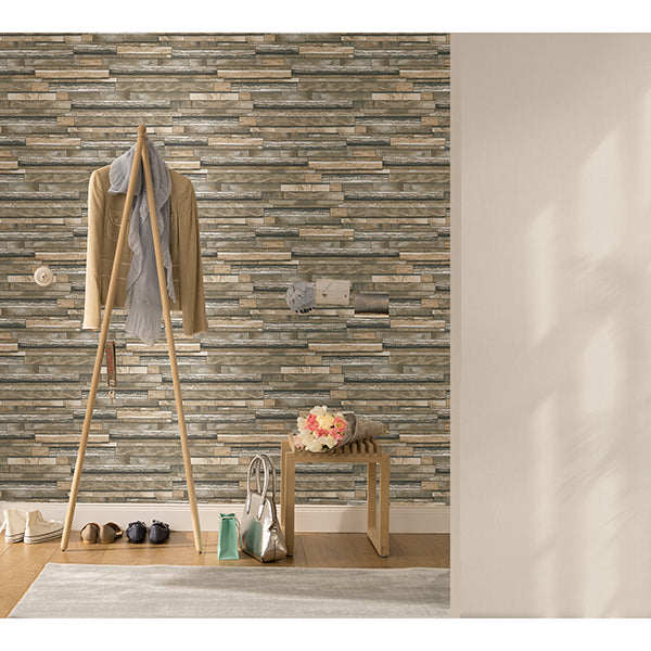 Federico Beige Slate Wallpaper  | Brewster Wallcovering