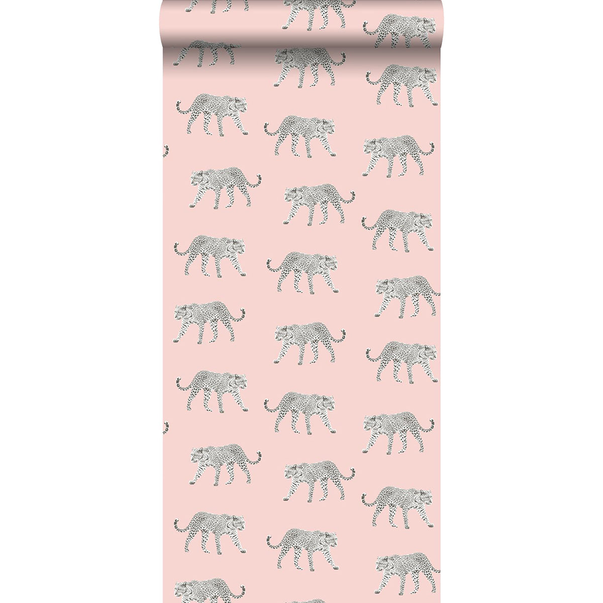 Prowl Pink Jaguars Wallpaper - Brewster Wallcovering