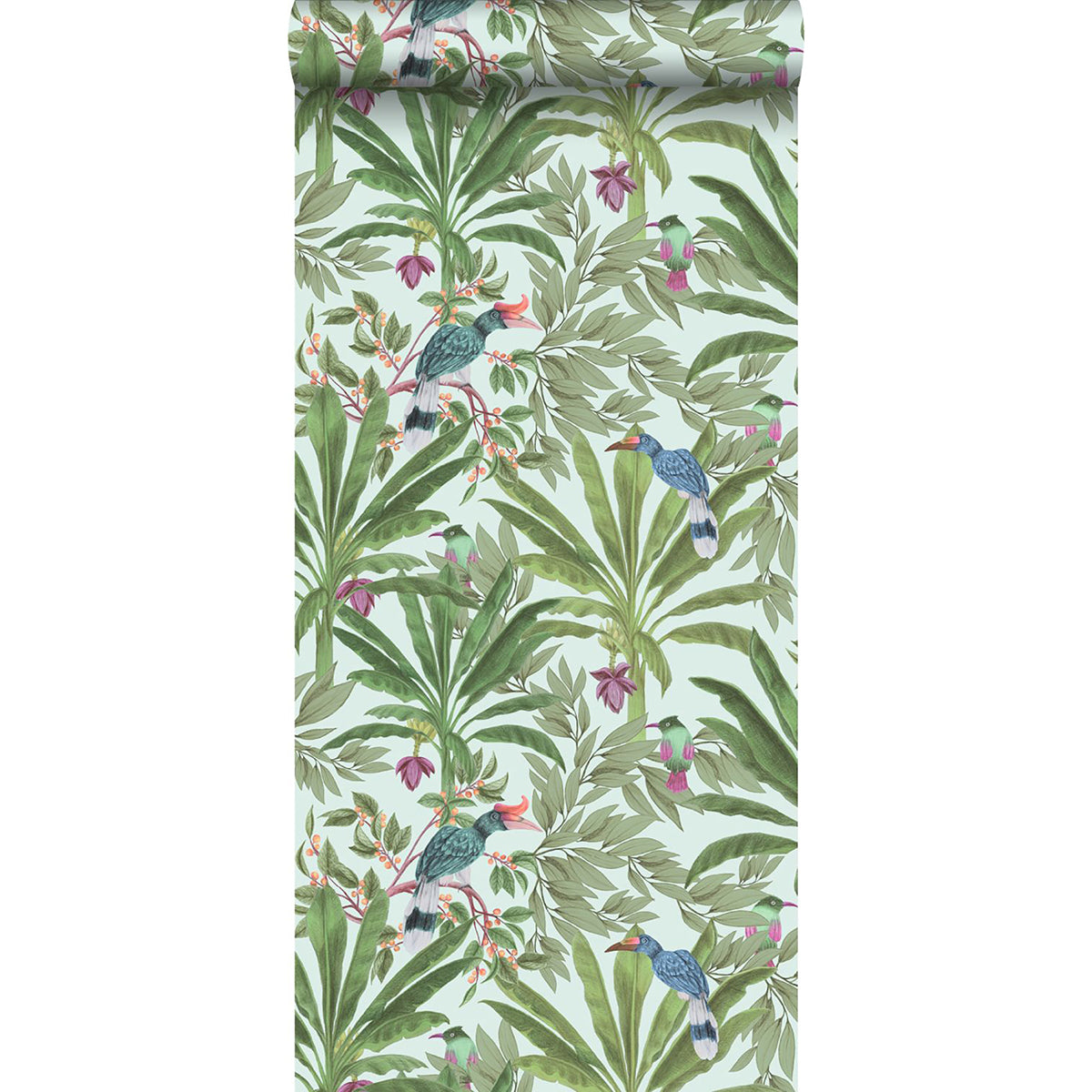 Carola Green Jungle Tropics Wallpaper  | Brewster Wallcovering - The WorkRm