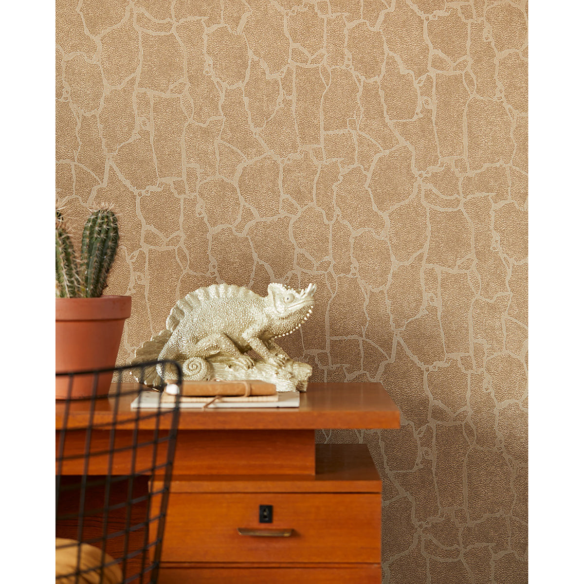 Kordofan Gold Giraffe Wallpaper  | Brewster Wallcovering - The WorkRm