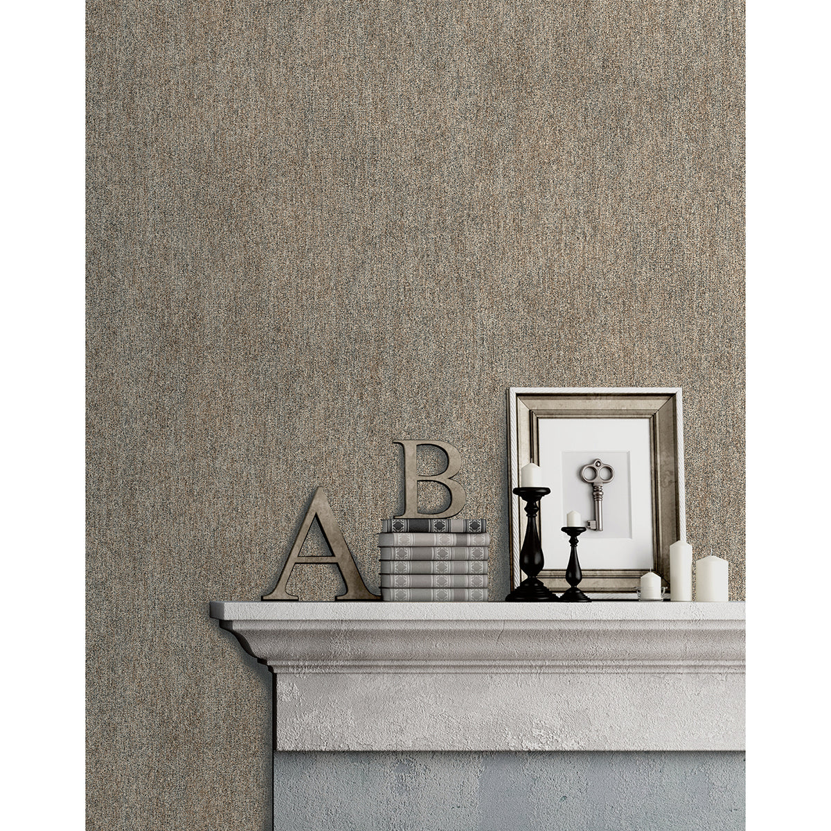 Arlo Wheat Speckle Wallpaper - Brewster Wallcovering