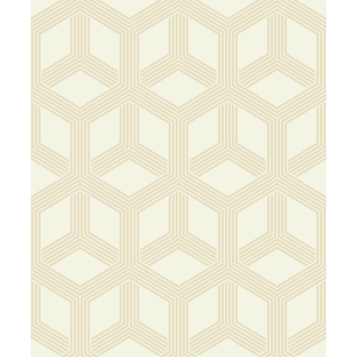 Picture of Xander Cream Glam Geometric Wallpaper