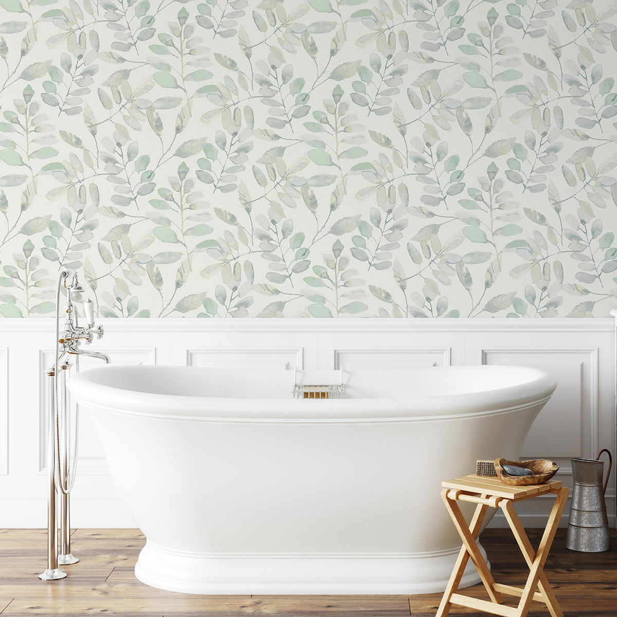 Fable Leaf Peel and Stick Wallpaper - Brewster Wallcovering