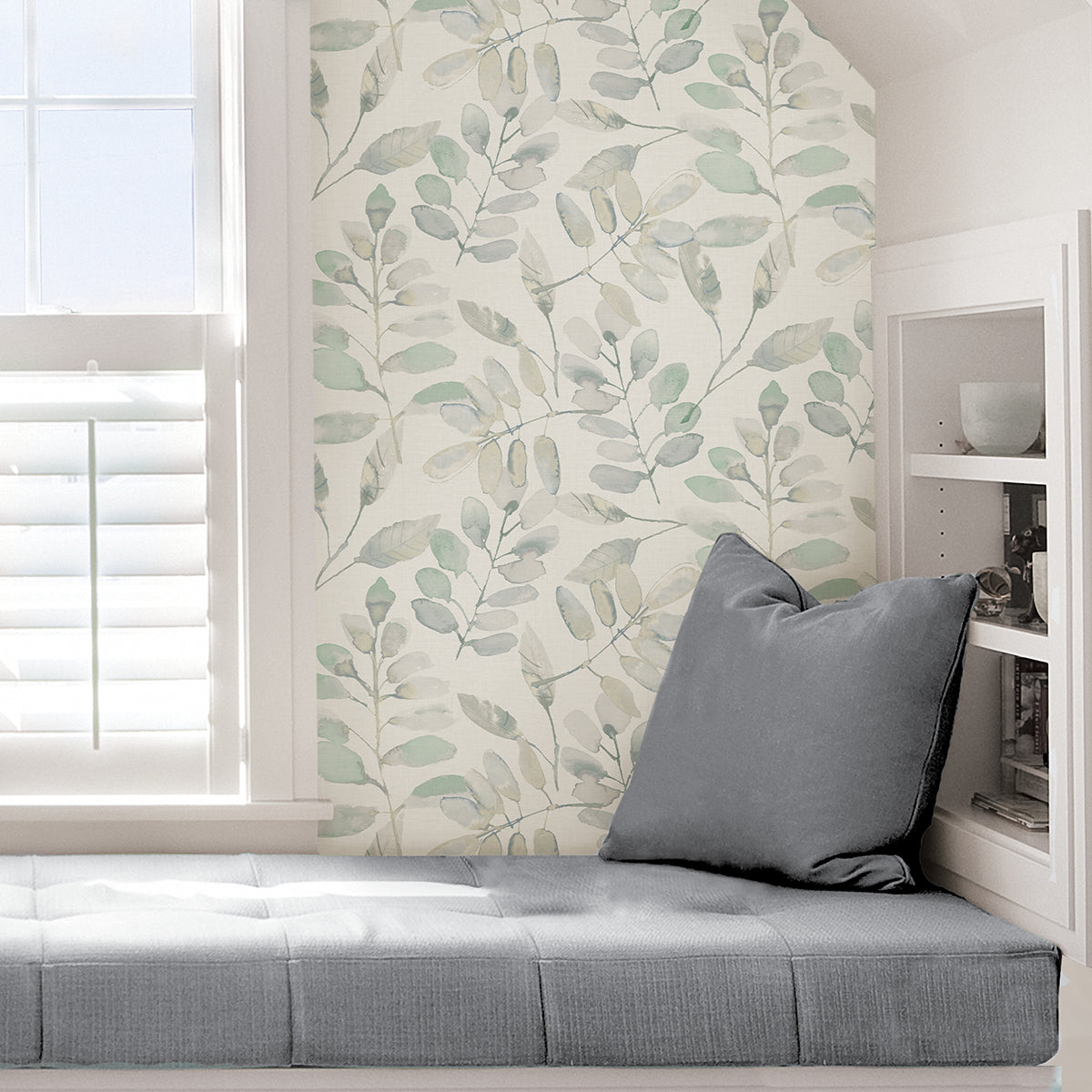 Fable Leaf Peel and Stick Wallpaper - Brewster Wallcovering