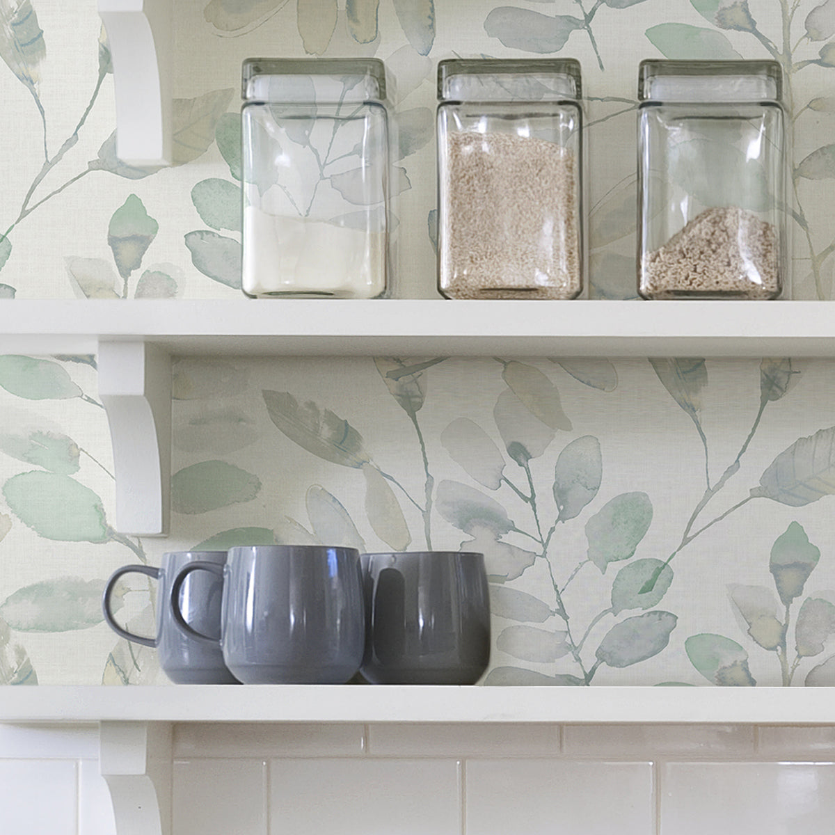 Fable Leaf Peel and Stick Wallpaper  | Brewster Wallcovering