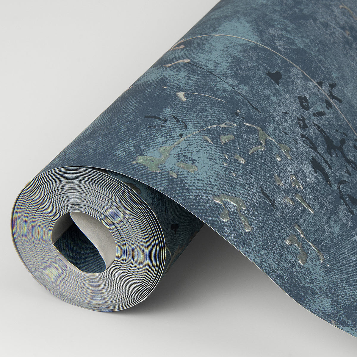 Arian Blue Inkburst Wallpaper  | Brewster Wallcovering - The WorkRm