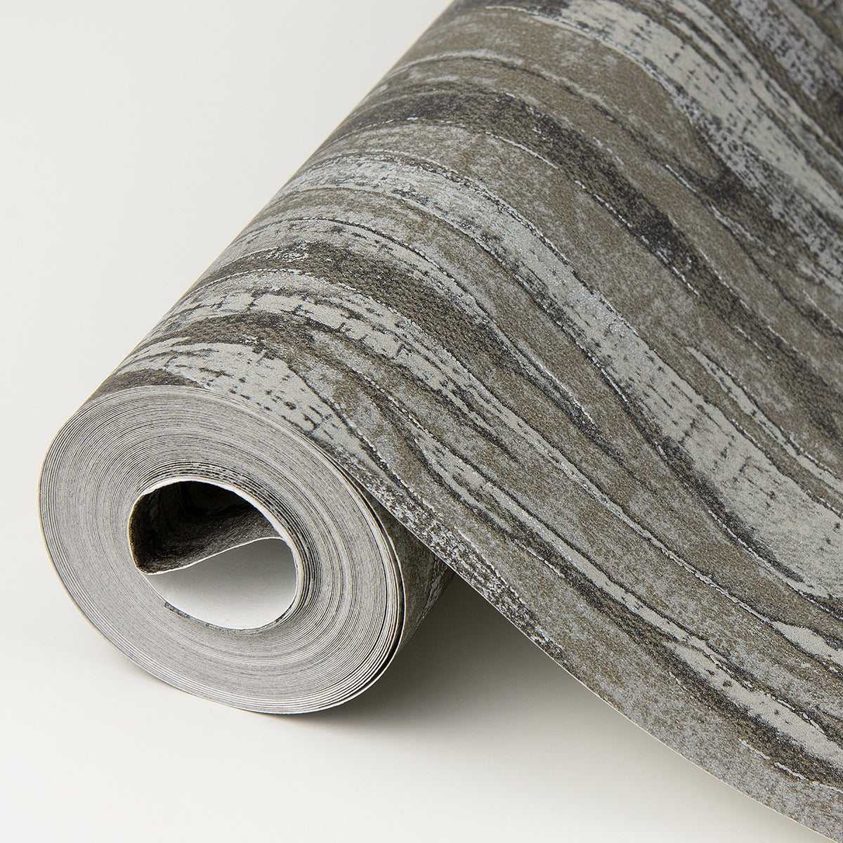 Suna Charcoal Woodgrain Wallpaper  | Brewster Wallcovering - The WorkRm