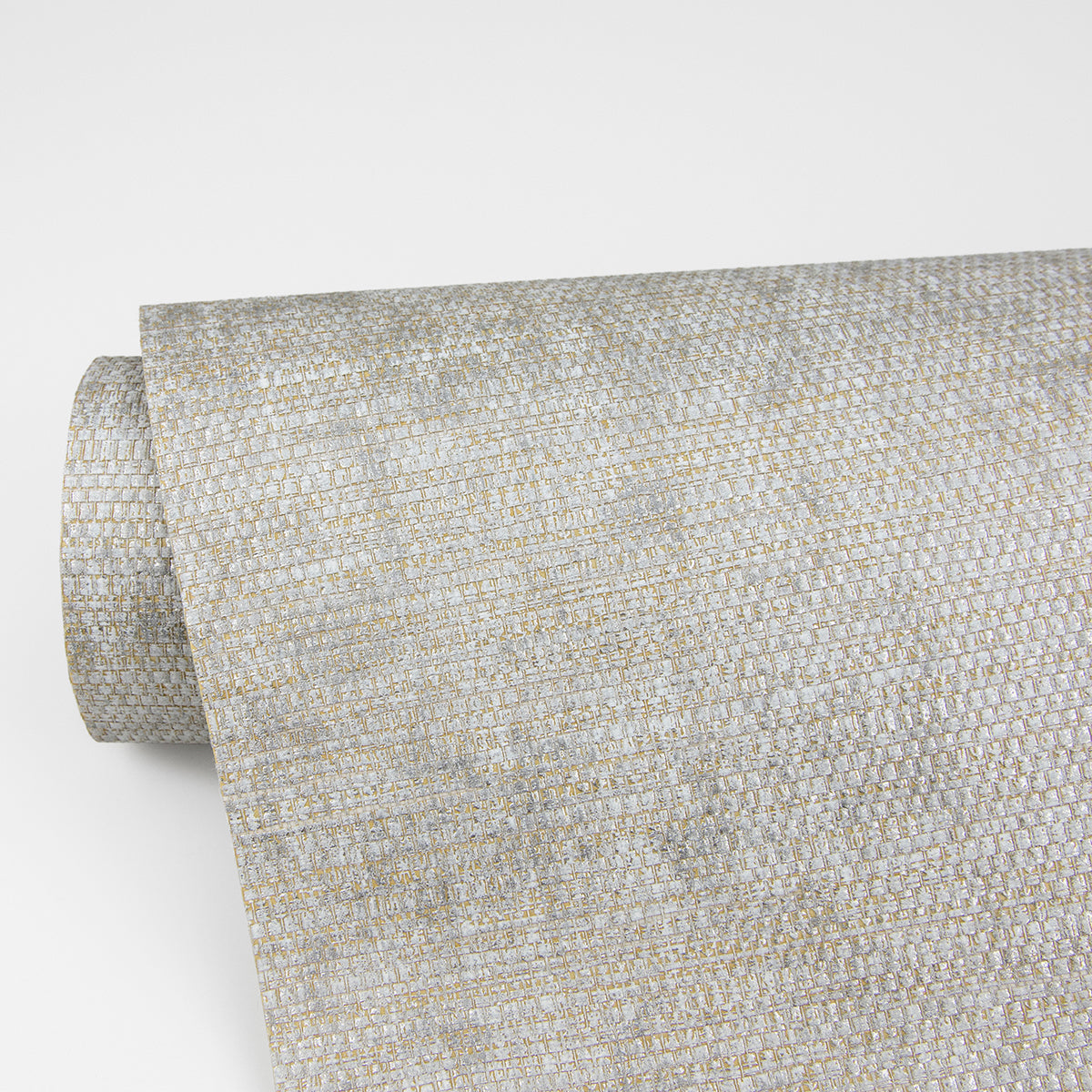 Kongur Silver Grasscloth Wallpaper - Brewster Wallcovering