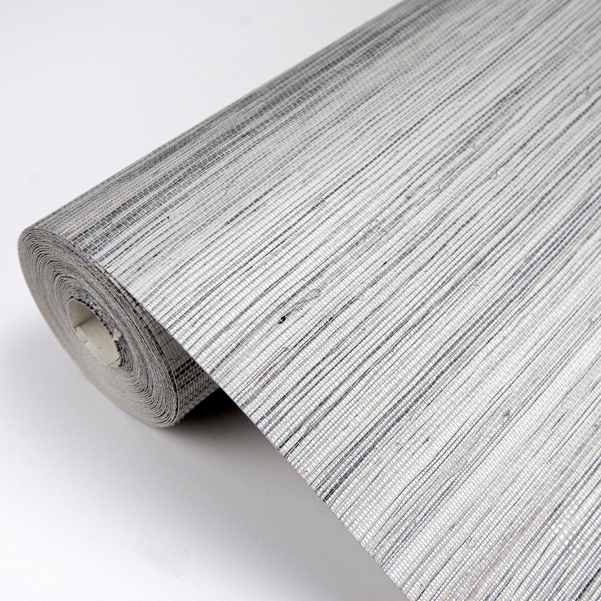 Baishin Silver Grasscloth Wallpaper  | Brewster Wallcovering - The WorkRm