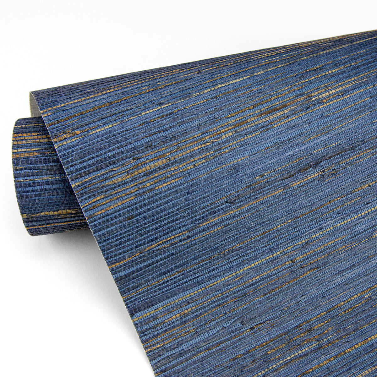 Pattini Indigo Grasscloth Wallpaper - Brewster Wallcovering