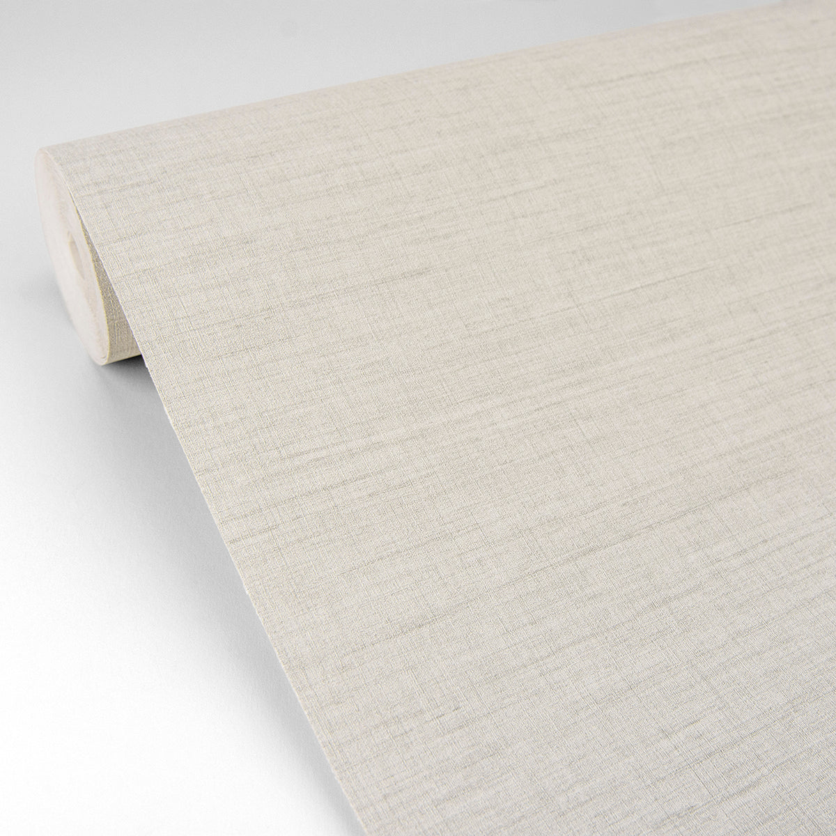 Essence Cream Linen Texture Wallpaper - Brewster Wallcovering