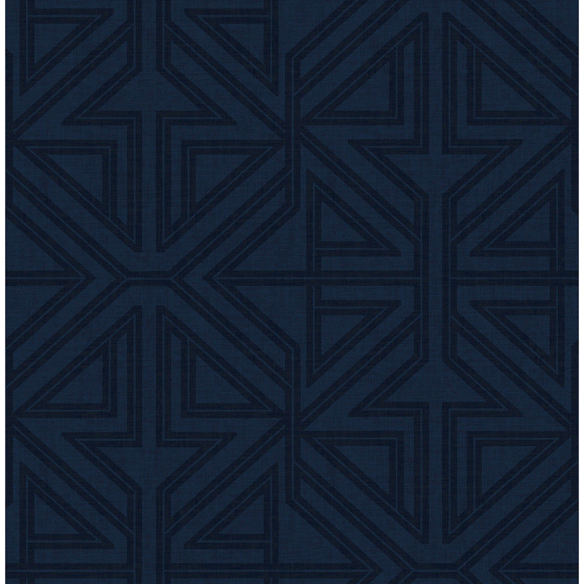 Brewster Wallcovering-Kachel Indigo Geometric Wallpaper