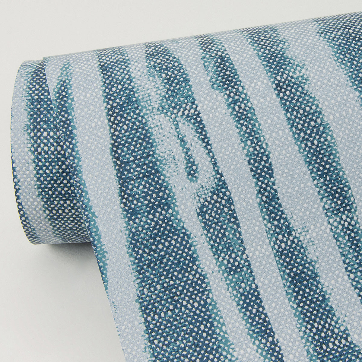 Nazar Indigo Stripe Wallpaper  | Brewster Wallcovering - The WorkRm