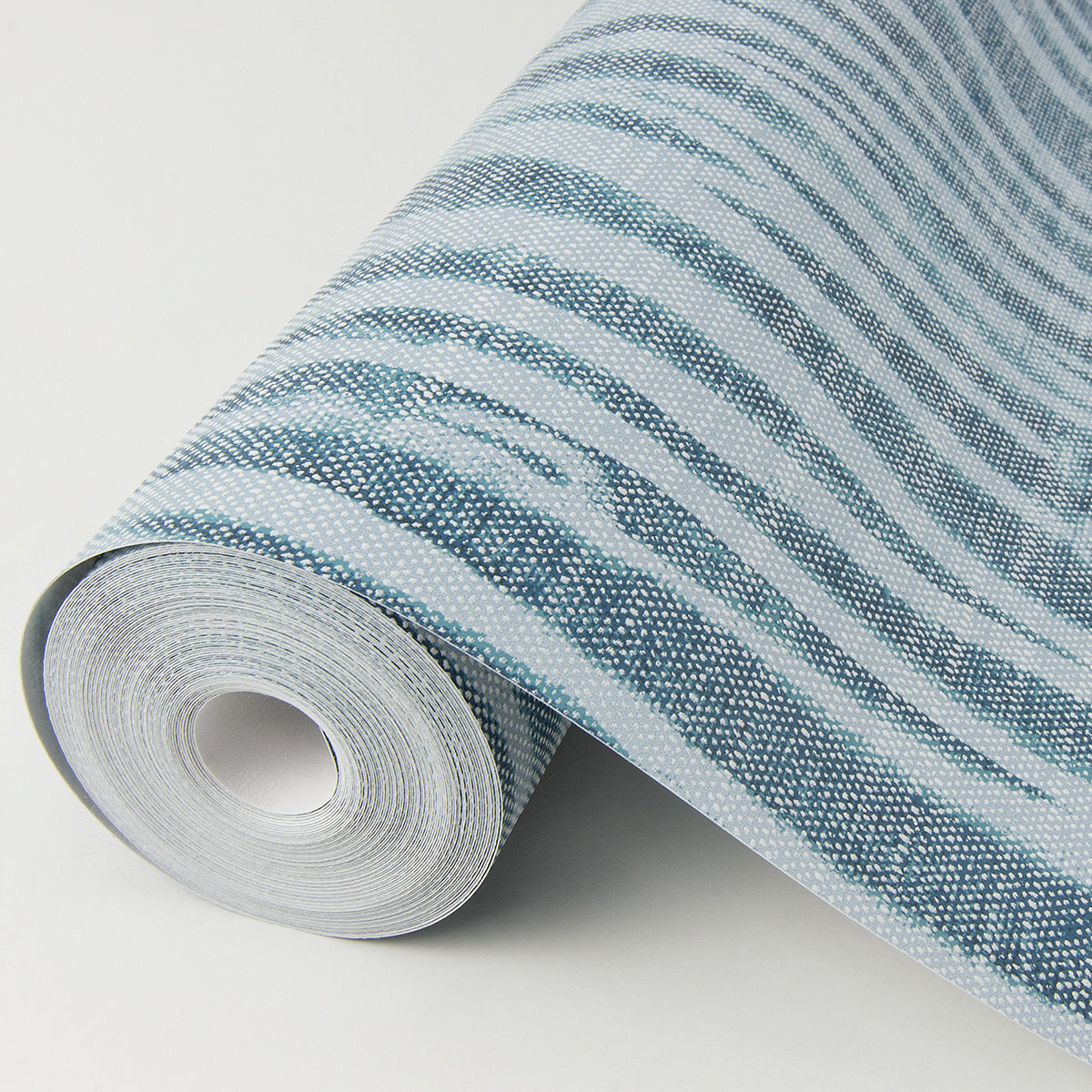 Nazar Indigo Stripe Wallpaper  | Brewster Wallcovering - The WorkRm