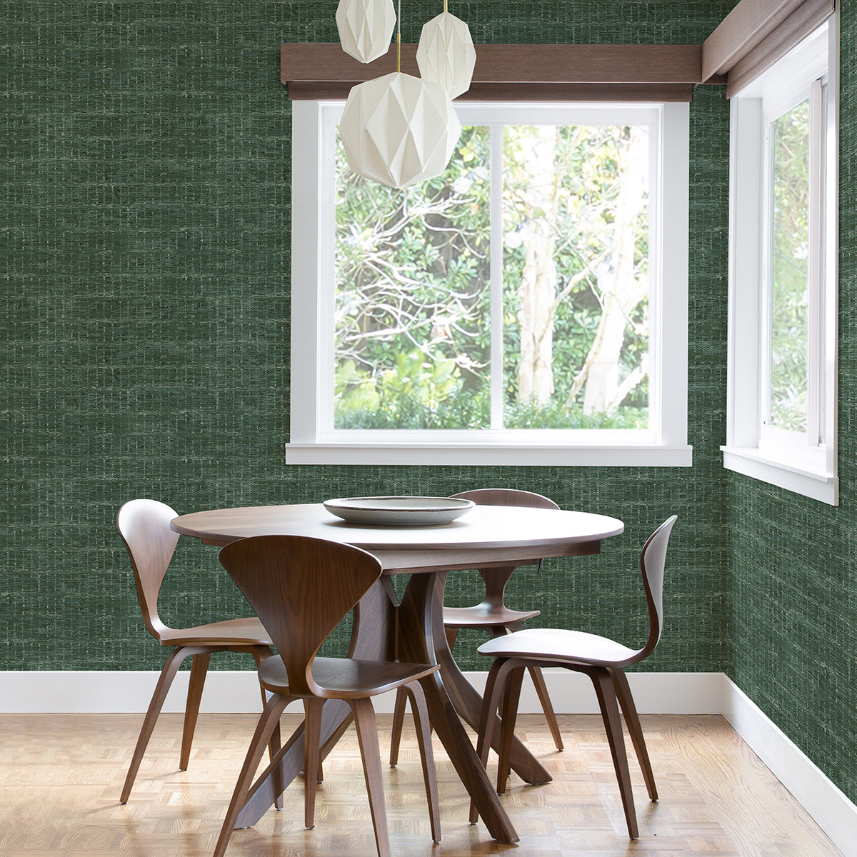 Samos Green Texture Wallpaper - Brewster Wallcovering