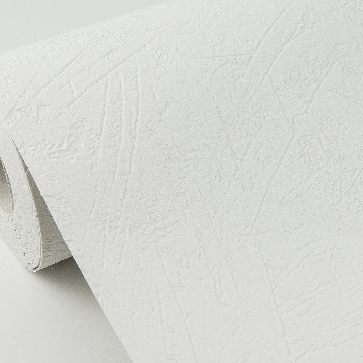 Netson White Plaster Paintable Wallpaper - Brewster Wallcovering