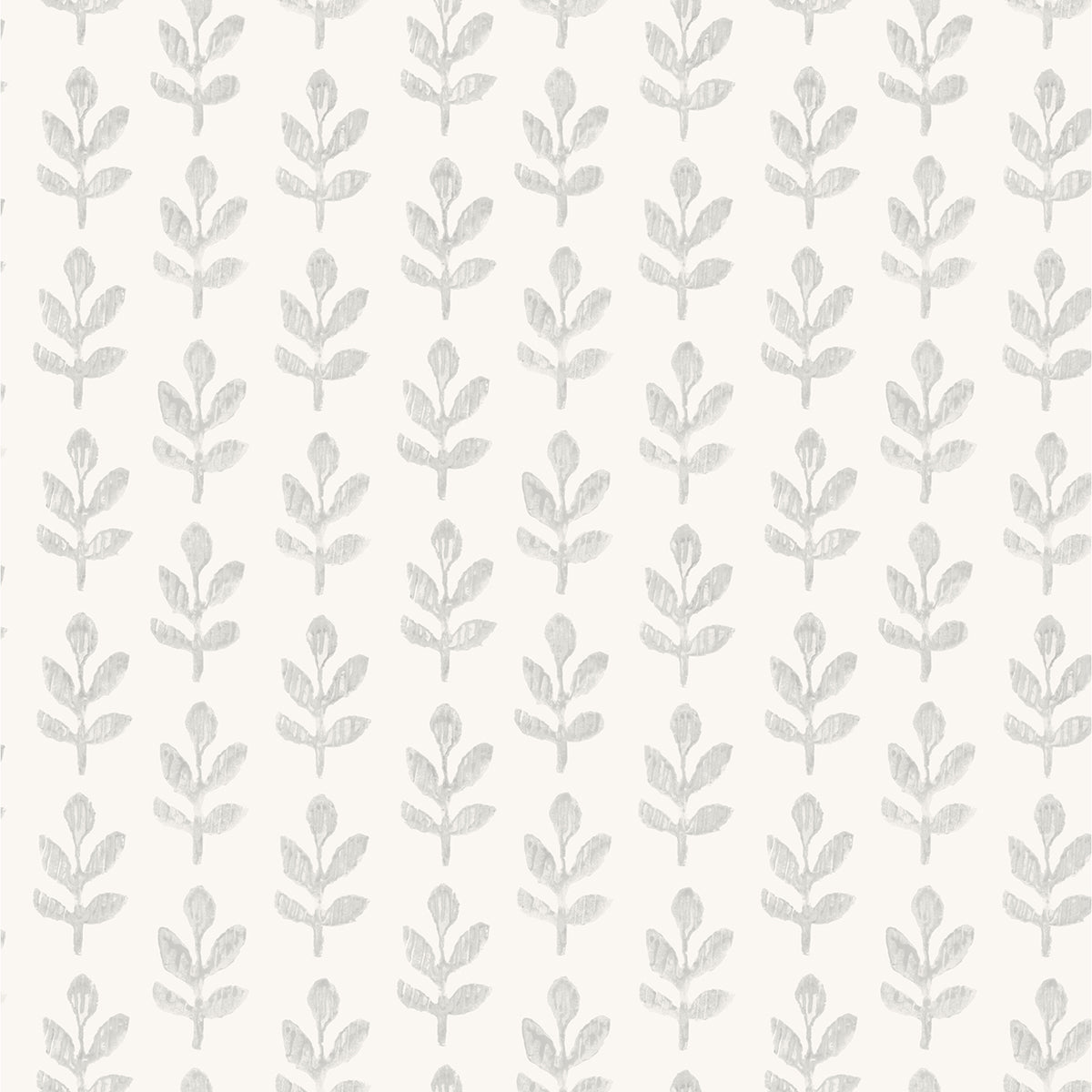 Picture of Whiskers Light Grey Leaf Wallpaper