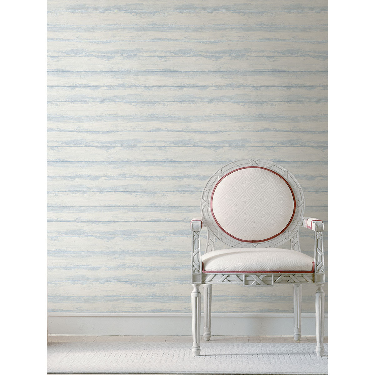 Truro Light Blue Weathered Shiplap Wallpaper - Brewster Wallcovering