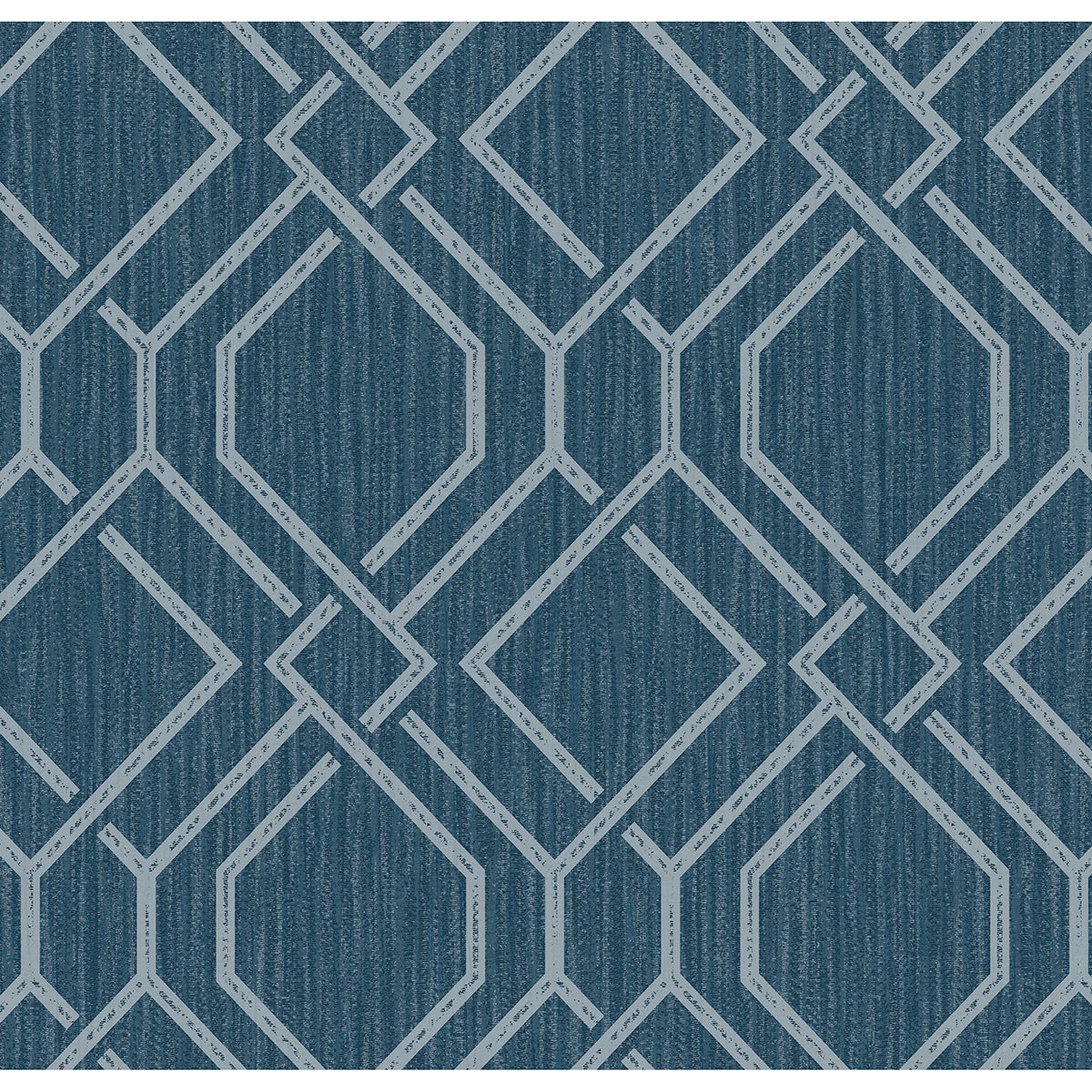 Frege Blue Trellis Wallpaper  | Brewster Wallcovering - The WorkRm