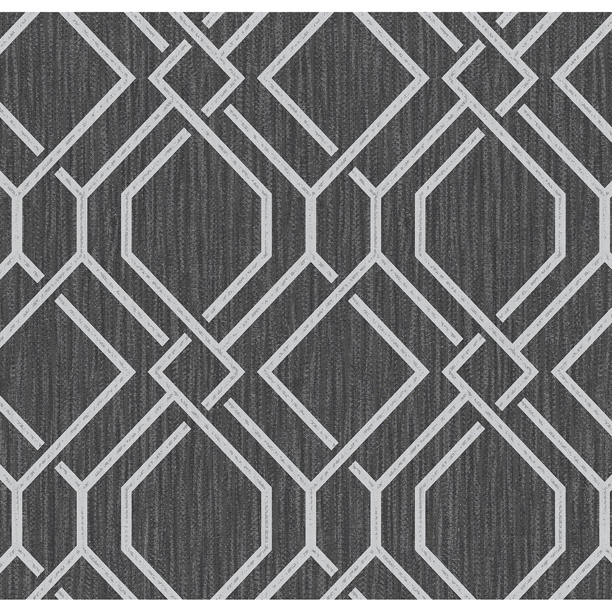 Frege Charcoal Trellis Wallpaper  | Brewster Wallcovering - The WorkRm