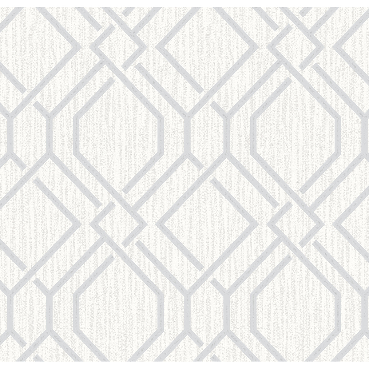 Frege Silver Trellis Wallpaper  | Brewster Wallcovering - The WorkRm