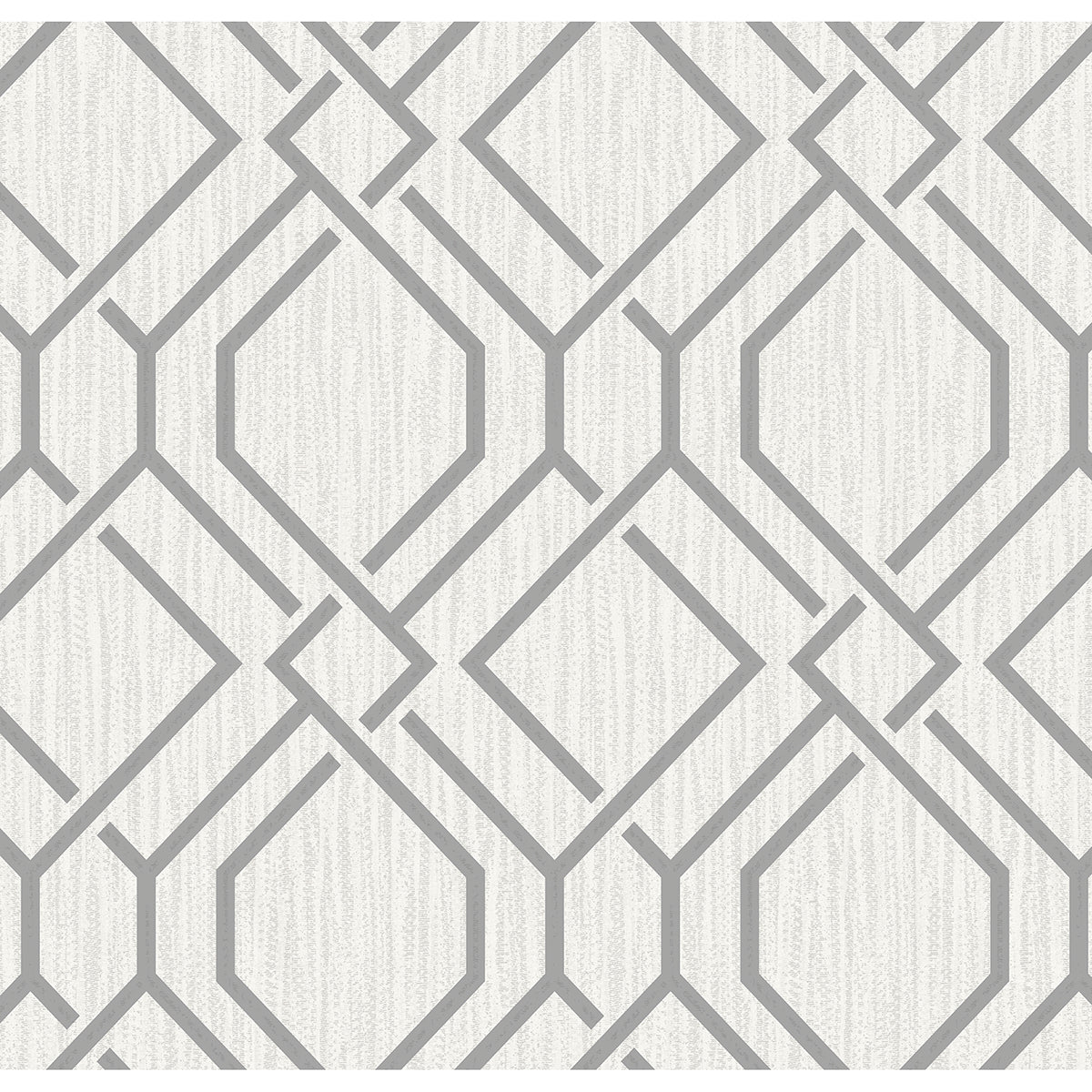 Frege Grey Trellis Wallpaper  | Brewster Wallcovering - The WorkRm